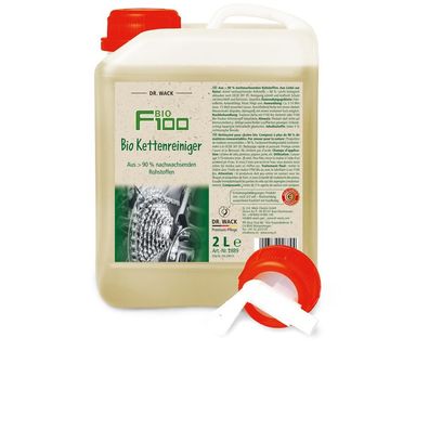 F100 BIO Kettenreiniger 2L - Kraftvolle biologisch abbaubare Kettenreinigung - Fahrra