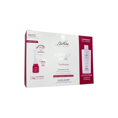 BioNike Set Defence Hair kräftigendes Shampoo 200ml + Ampullenserum 21x6ml