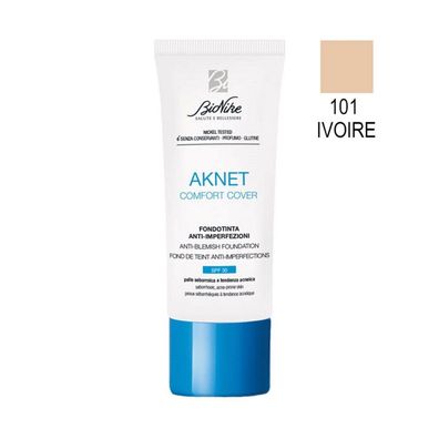 BioNike Aknet Comfort Cover Anti-Unreinheiten Foundation #101ivoire 30ml