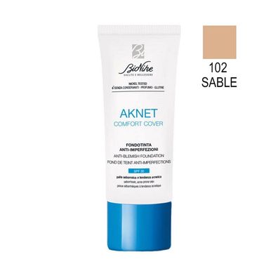BioNike Aknet Comfort Cover Anti-Unreinheiten Foundation #102sable 30ml