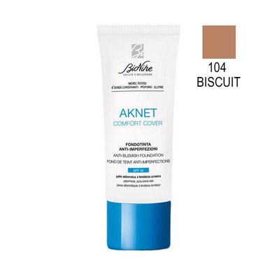 BioNike Aknet Comfort Cover Anti-Unreinheiten Foundation #104biscuit 30ml