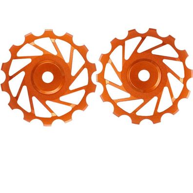 Nova Ride 14z MTB Schaltrollenset Ceramic 7075-Aluminium Orange - Leichtgewicht fér m