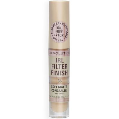 Makeup IRL-Filterlack, deckt dunkle Flecken ab, cremefarbener Concealer, C6 6g