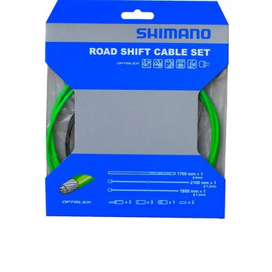Shimano Schaltzug-Set Road Optislick Schaltzug - Rennrad Schaltzug-Set, Grén
