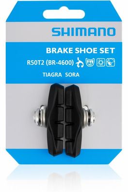 Shimano Bremsschuhe R50T2 50 mm fér Rennbremse BR-4600/4500/3400/R450 - sichere Brems