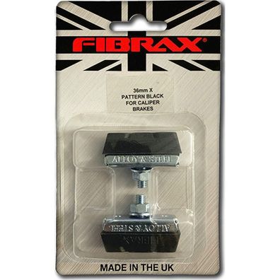 Fibrax Bremsschuhe SH292 Zangenbremse L40mm symm fér Aluminium Stahlfelgen schwarz