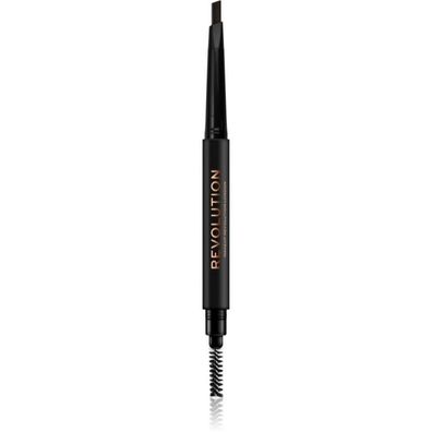 Makeup Duo Brow Definer, Augenbrauencremestift+Pinsel 2in1, Dunkelbraun 0,25g