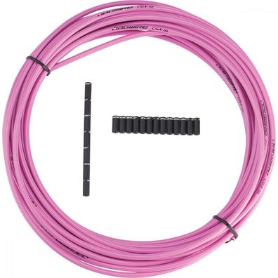 Jagwire CGX-SL Bremszugaußenhélle ß 5 mm x 10 m Pink - Präzise Bremsleistung mit Slic