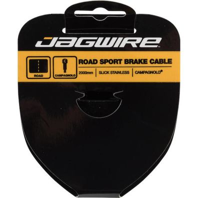 Jagwire Bremszug Road Sport Edelstahl 1,5 x 2000 mm Silber - Geschliffen & Korrosions