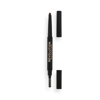 Makeup Duo Brow Definer 2in1 Augenbrauenstift/Bürste Mittelbraun 0,25g