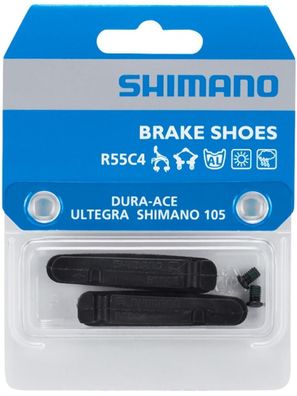 Shimano R55C4 Bremsgummi fér Aluminiumfelgen - starke Rennrad-Bremsleistung bei Nässe