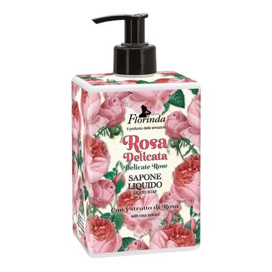 Florinda Rosa Delicata, Reinigend/weichmachend, Flüssigseife, 500ml