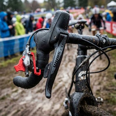 SRAM Force CX1 Hydraulik Disc Bremseinheit links vorne - Road/CX, DOT 5.1, Carbonhebe