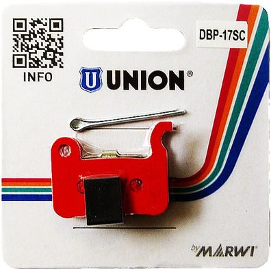 Marwi, Bremsbelag Union DBP-17SC TPR, Shimano, gesintert, verschiedene Modelle, Ersat