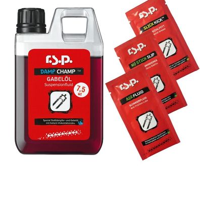 r.s.p. Damp Champ Suspension Service Kit 7,5 wt - Vollsynthetisches Gabelöl & Dämpfer