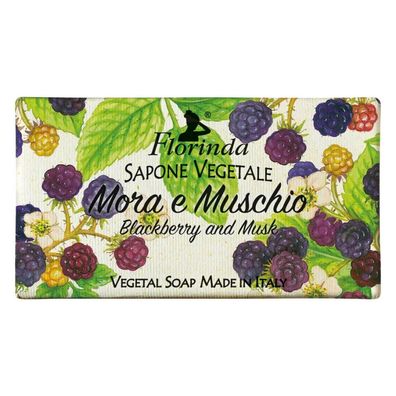 Brombeere und Moschus, vegan, feuchtigkeitsspendend, duftender Seifenriegel 100g