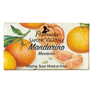 Mandarin, Vegan, reinigend und feuchtigkeitsspendend, Seifenriegel, Körper 100g