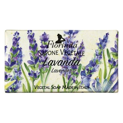Florinda Lavendel, vegan, feuchtigkeitsspendend/reinigend, blumig Seifenriegel 100g