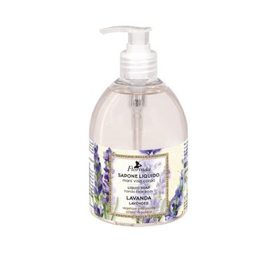 Lavendel, blumig, reinigende Flüssigseife für Gesicht, Körper und Hände 500ml