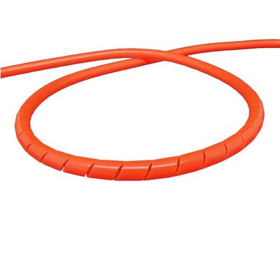capgo BL Spiralschlauch Kabelschutz 2 m Neonrot - Béndelung von Brems- und Schaltzugh
