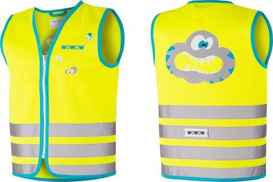 Wowow Sicherheitsweste Crazy Monster Jacket fér Kinder Größe L gelb