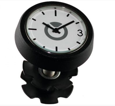 by, chulz Speedlifter A-Head Clock Steuerrohrkappe mit Uhr 1 1/8 Zoll schwarz
