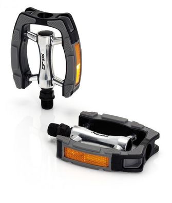 XLC City-/Comfort-Pedal PD-C07: Aluminiumkörper mit Kunststoffummantelung, Anti-Rutsc