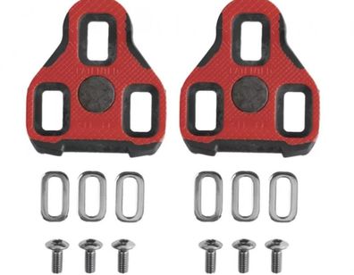 Exustar E-ARC11 Schuhplatten Look Keo - rot, 7Â° Float