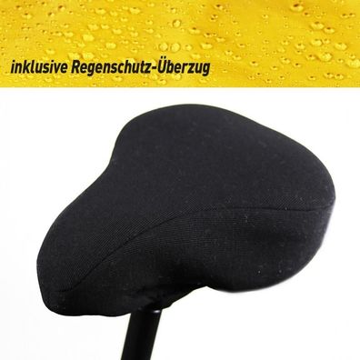 Haberland Sattelbezug Perlon City Cruiser XL schwarz - extra Komfort & Regenschutz