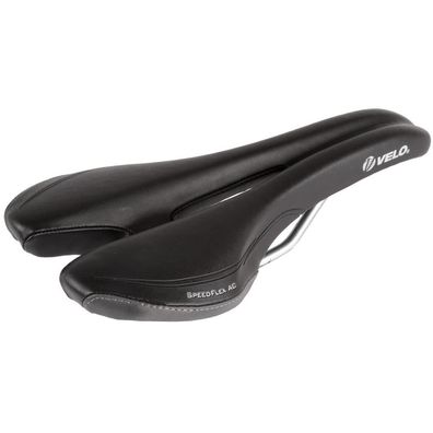 VELO Plush SpeedFlex AC Rennsattel - schwarz, V-Cut, O-Zone Full Cut, Arc-Tech Federu