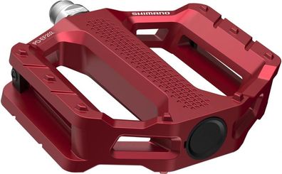 Shimano Pedal PD-EF202 Rot Flat Pedal - Stabiler Plattformpedal fér City und Trekking