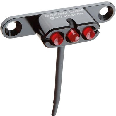 Supernova Airstream Tail Light 2 K1002 schwarz - helles, StVZO-konformes Gepäckträger