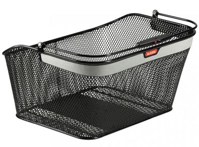 KLICKfix Hinterradkorb City Reflect GTA schwarz 40x20x30 cm