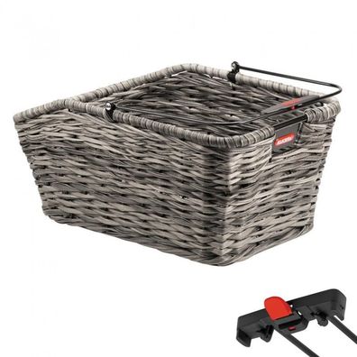 KLICKfix Hinterradkorb Structura GT Racktime grau 44x24x20 cm