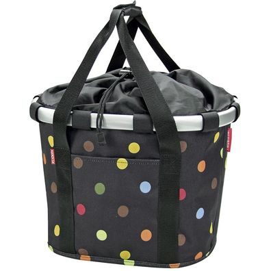 KLICKfix Fahrradkorb Fahrradtasche Bikebasket Reisenthel dots 28x26x35 cm