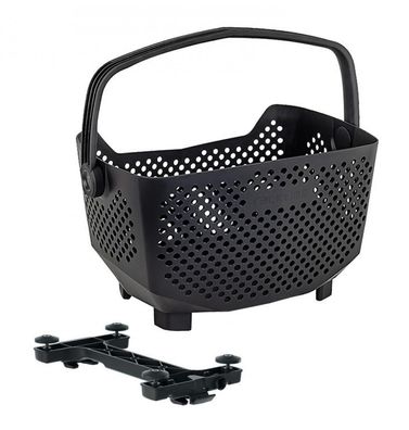 Racktime Bask-it Edge 2.0 Fahrradkorb - 20L Volumen, SNAPit 2.0 System, robustes, wet