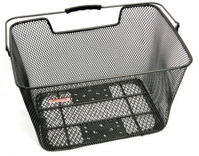 Pletscher Gepäckträger Gepäckträger-Korb schwarz mit Adapter - 32x40x23 cm