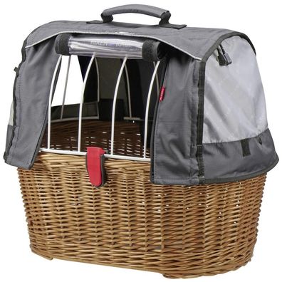 KLICKfix Doggy Basket Plus Hundekorb Â? 36x52x46 cm, KorbKlip, stabiler Fahrradkorb f