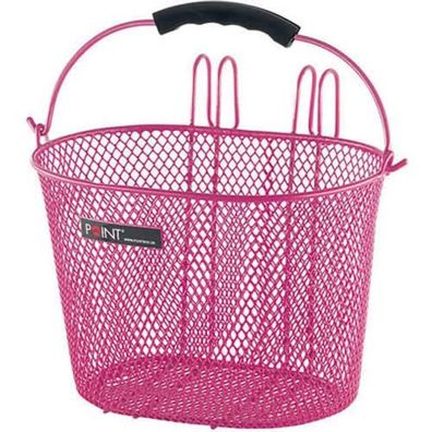 Point Kinderfahrradkorb rosa 23x16x13 cm