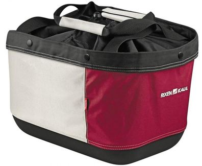 KLICKfix Fahrradkorb Alingo GT rot/creme 24x41x29 cm
