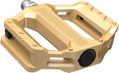 Shimano Pedal PD-EF202 Gold Flat - robuste Plattformpedale fér sicheren Grip im Allta