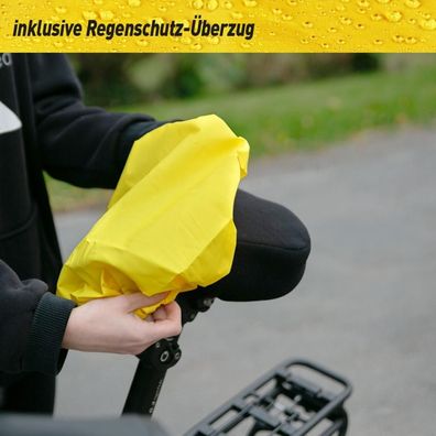 Haberland Sattelbezug Perlon Touren Sattel Gr. L schwarz - komfortable Druckentlastun