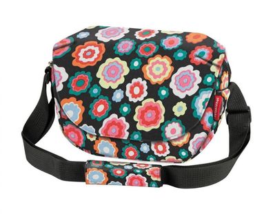 KLICKfix Funbag Happy Flowers Lenkertasche 4L - 19x8x25 cm fér Fahrrad - Fahrradträge