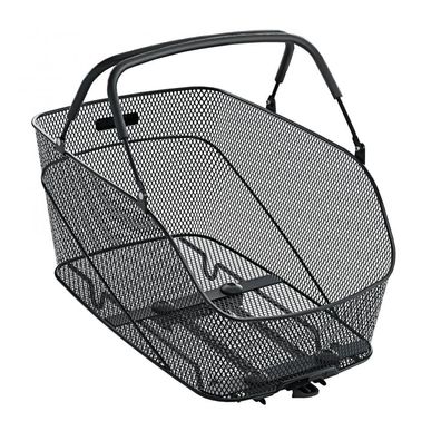 racktime Fahrradkorb Bask-it Trunk Mid 24L Fahrradkorb - Snap-it Adapter schwarz 44x3