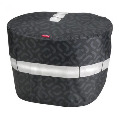 KLICKfix Regenschutzhélle M schwarz fér Reisenthel Bikebasket 26x35x34 cm