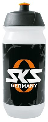SKS Trinkflasche Small - 500 ml, transparent, SKS Logo, robuster Kunststoff, handlich