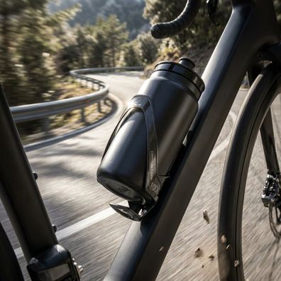 Elite Trinkflaschenhalter Rocko Carbon schwarz matt
