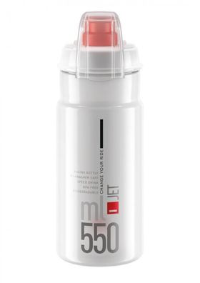 Elite Trinkflasche Jet Plus 550 ml klar rot