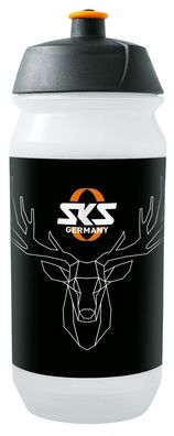 SKS Trinkflasche Small 500 ml Kunststoff transparent - mit stylischem Hirsch-Motiv, e