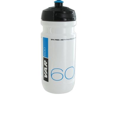 VAR Trinkflasche 600 ml BPA-frei Weiß-Blau - Ultraleichte Wasserflasche fér Radfahrer